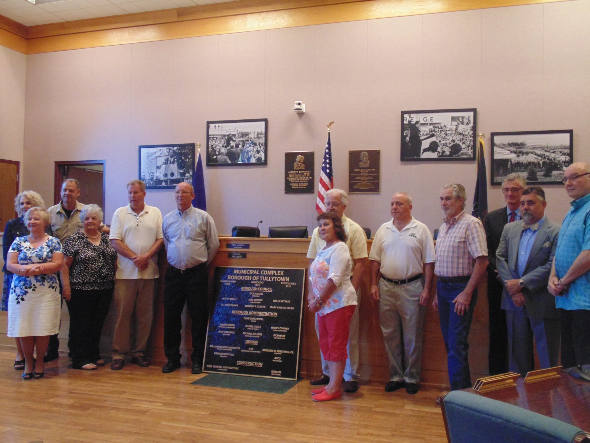 Tullytown Rededicates Borough Hall After Renovations
