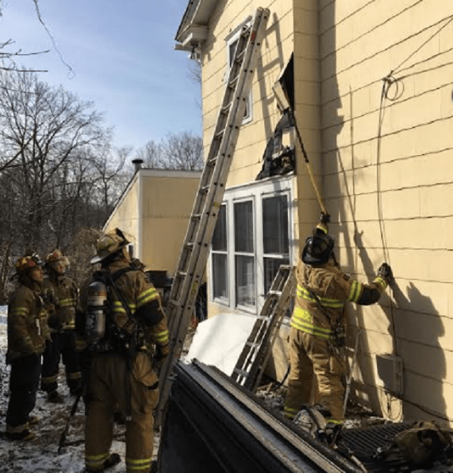 Flames Damage Hulmeville Home Near Fire Station