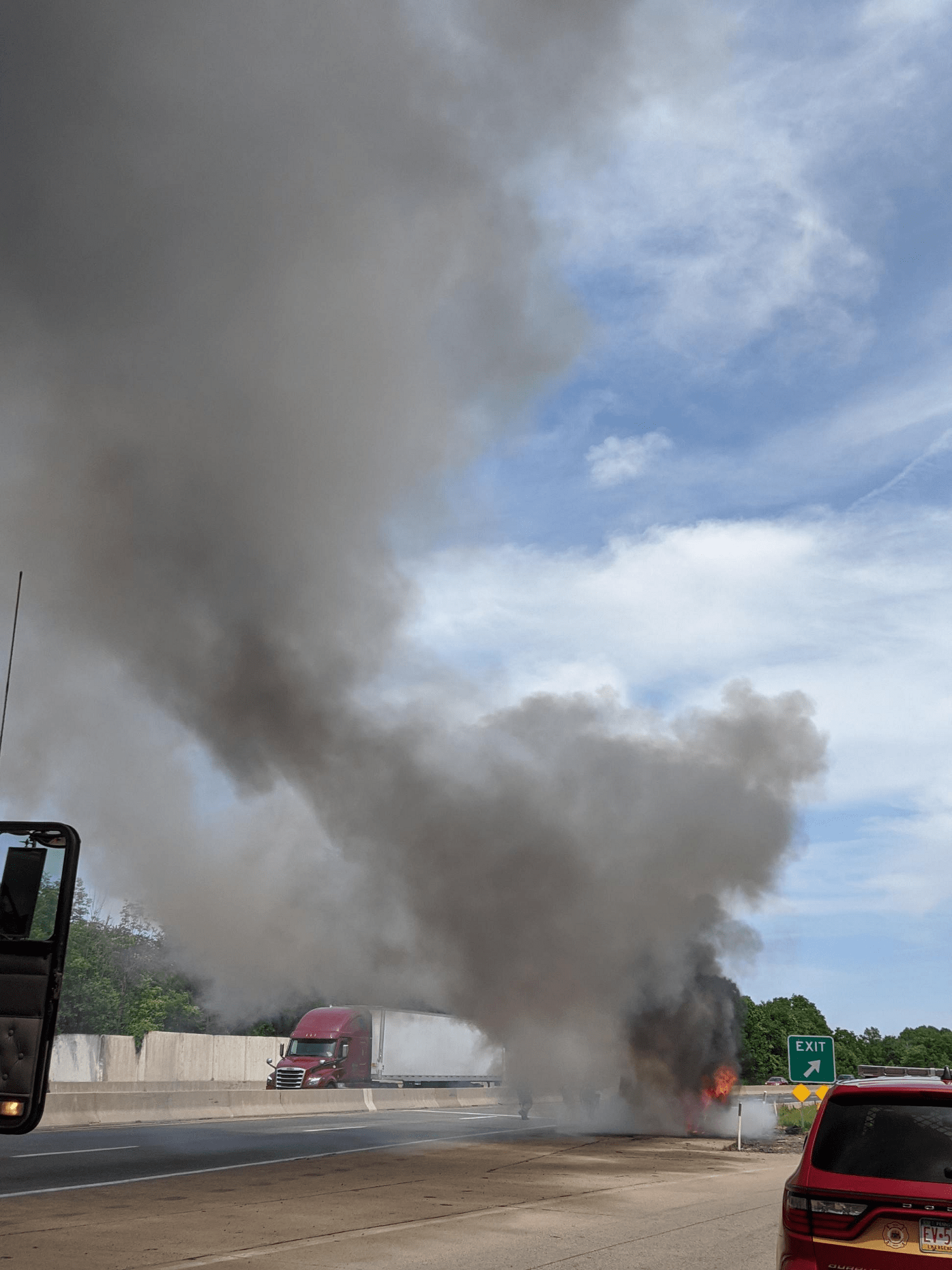 Dump Truck Catches Fire On Route 1 - LevittownNow.com