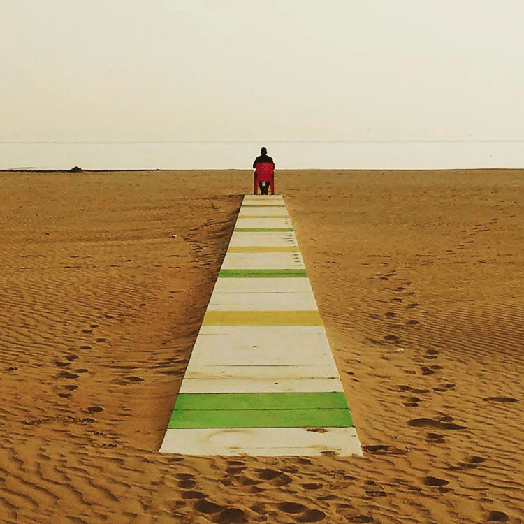 Rimini - Ammirando il sole