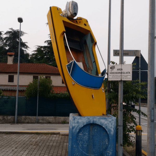 Unusual parking spot.