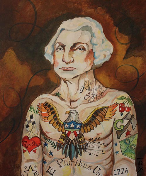 George washington founding father of ink