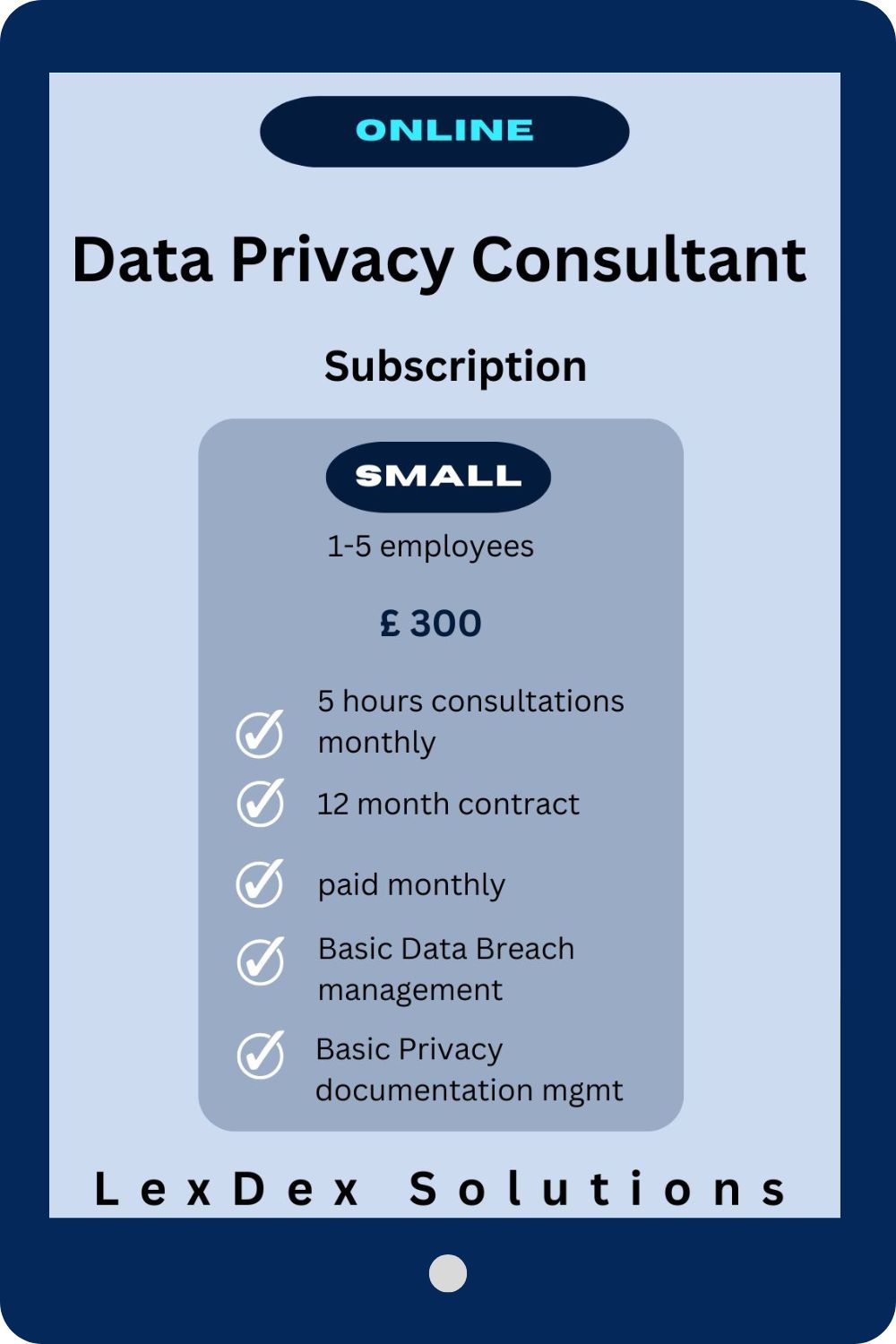 Data Privacy Consultant Subscription