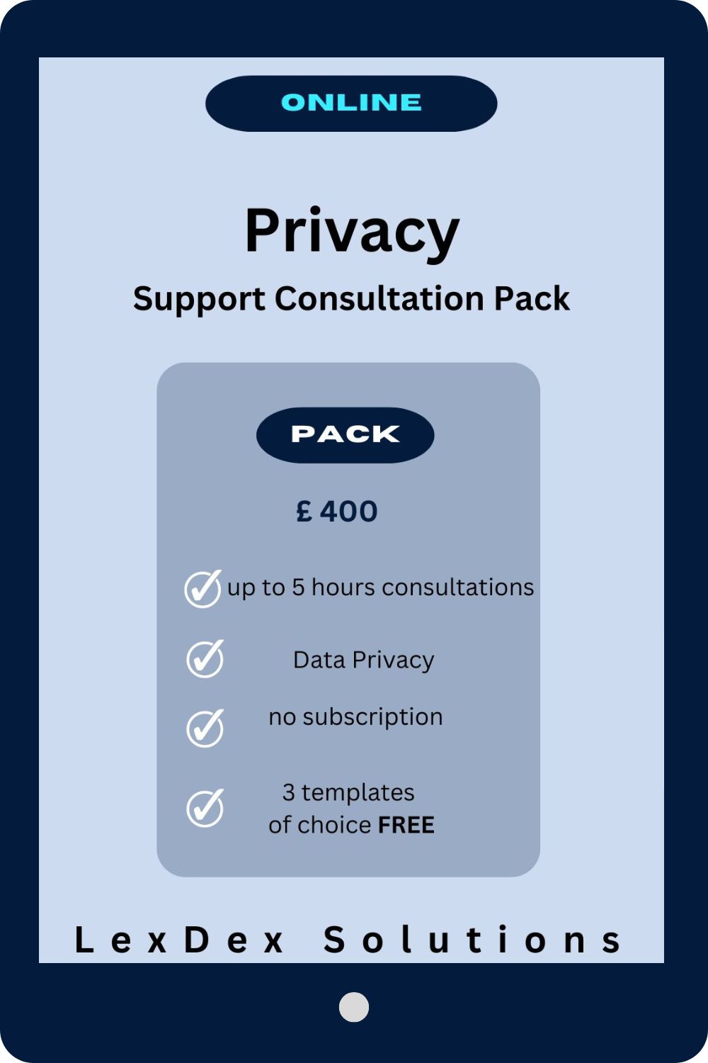 Data Privacy Support Consultation Pack