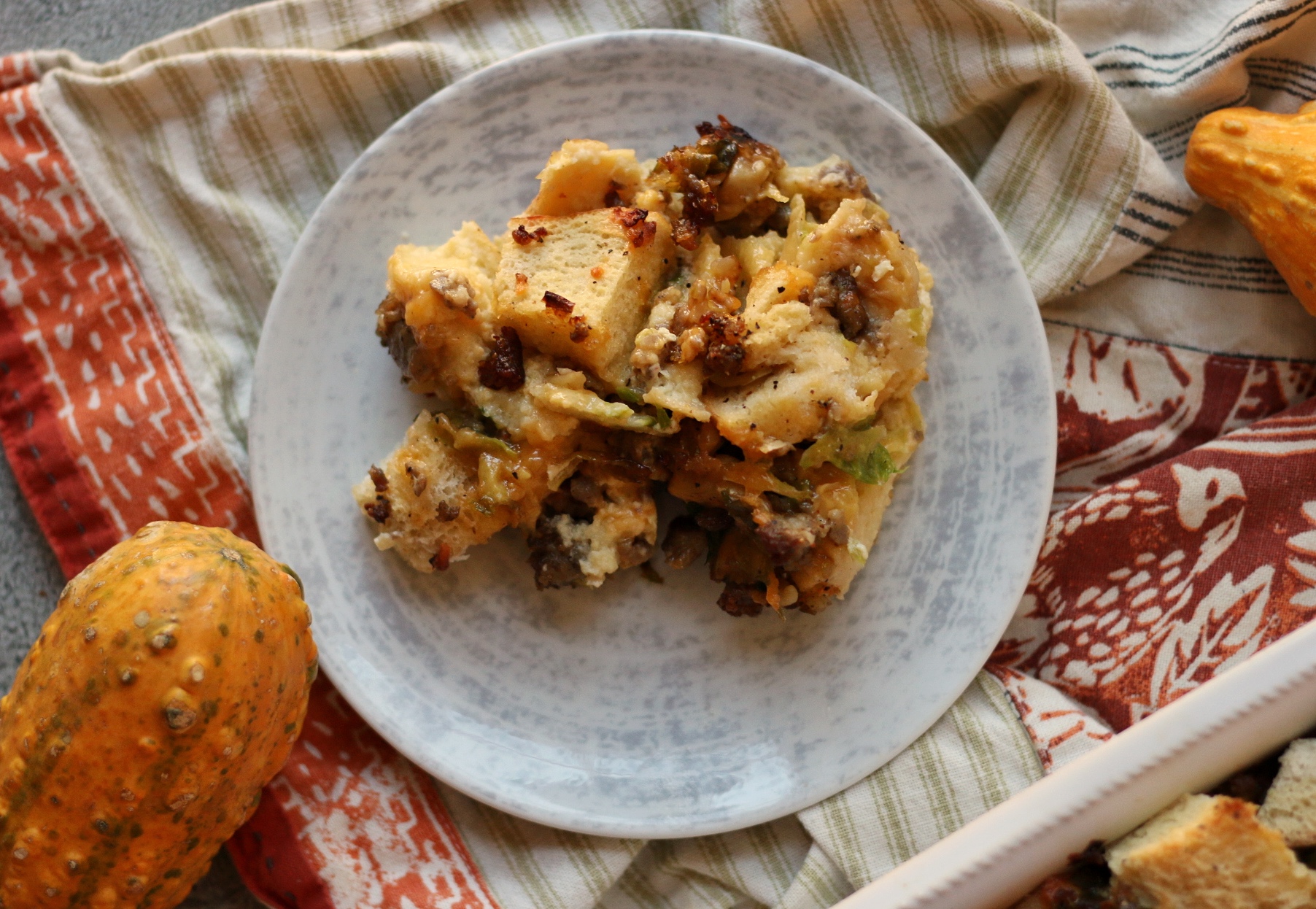 Savory Bread Pudding lexeats.com