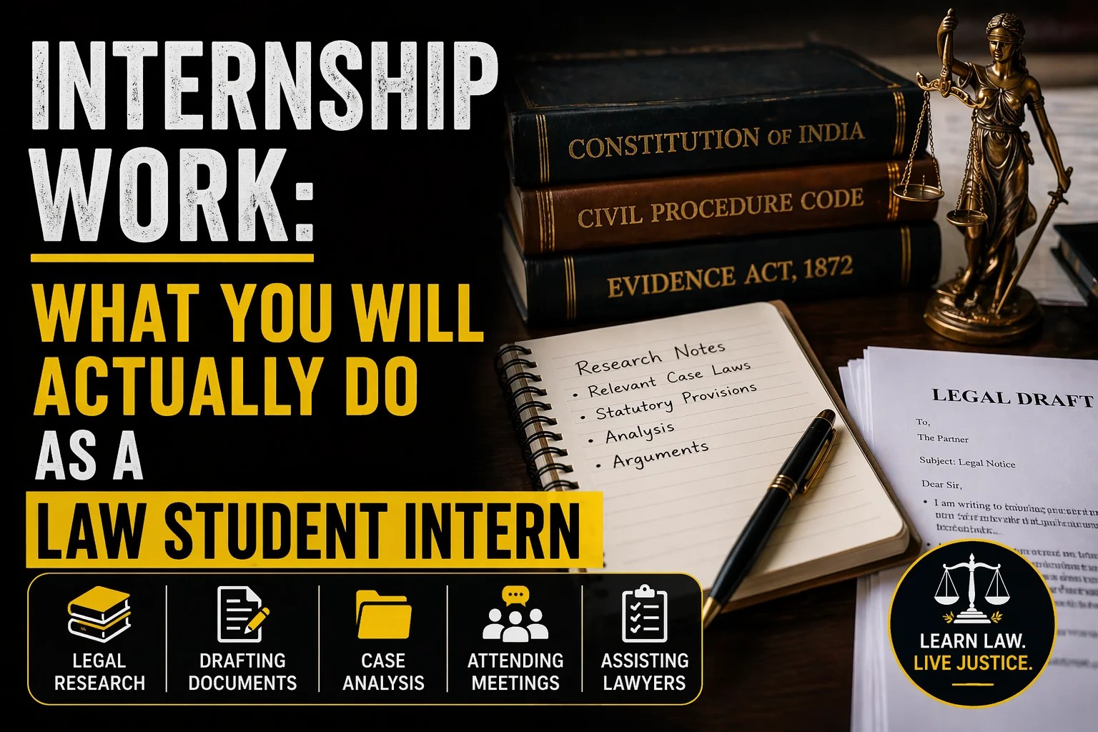 Internship Work: What You’ll Actually Do as a Law Student Intern