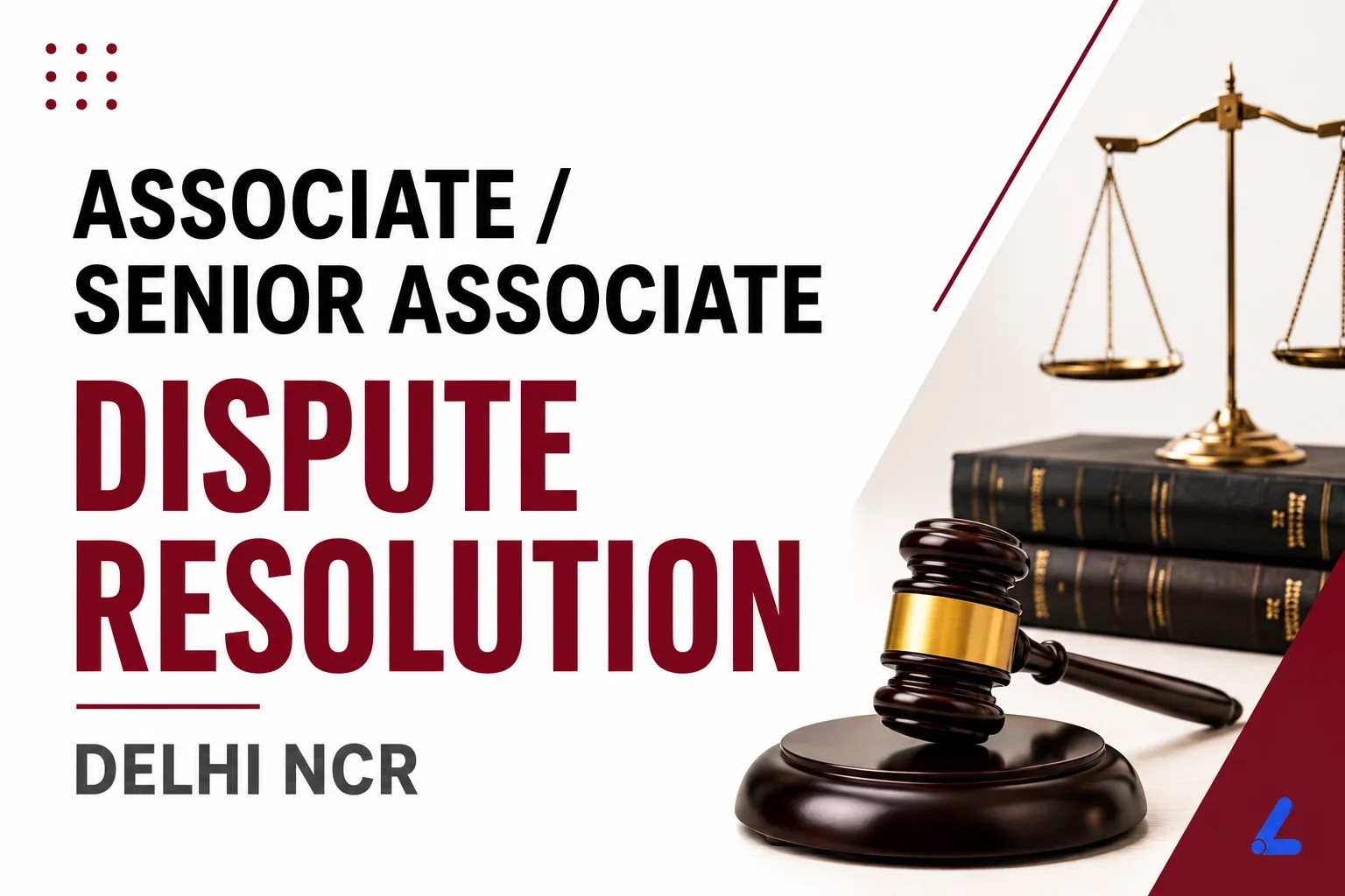 Associate / Senior Associate (Dispute Resolution)(Delhi NCR, Up to ₹24 LPA): Apply Now!