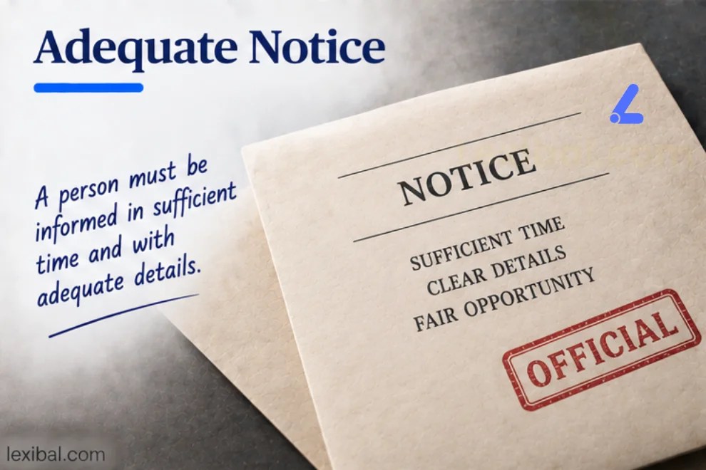 Adequate Notice