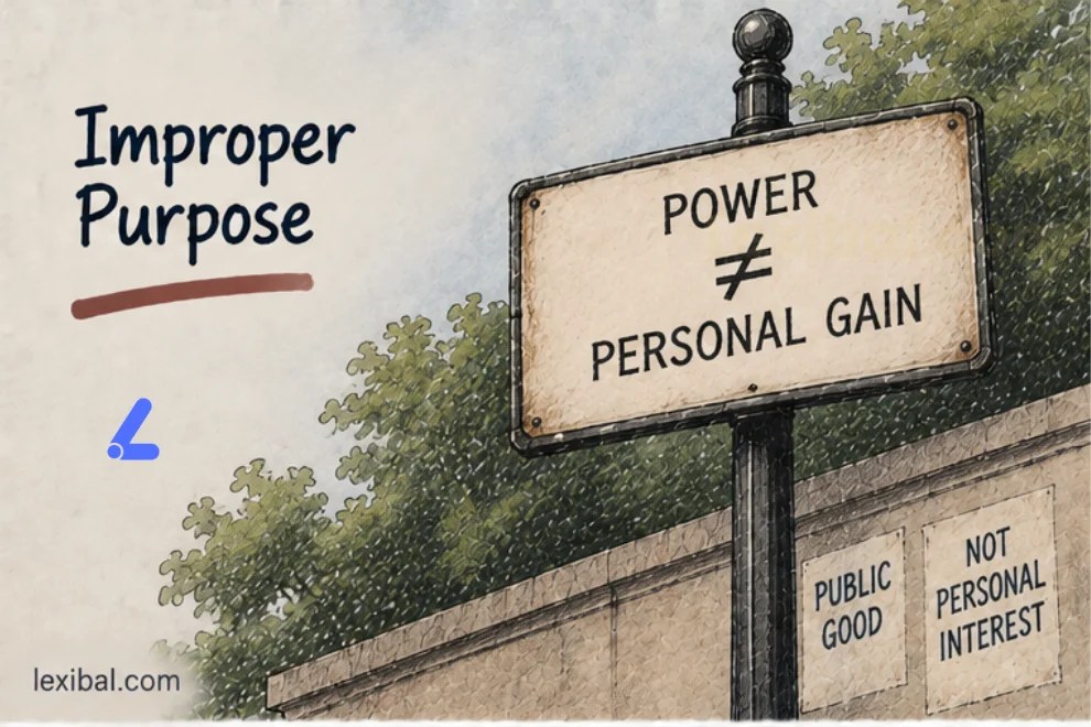 Improper Purpose in Administrative Law