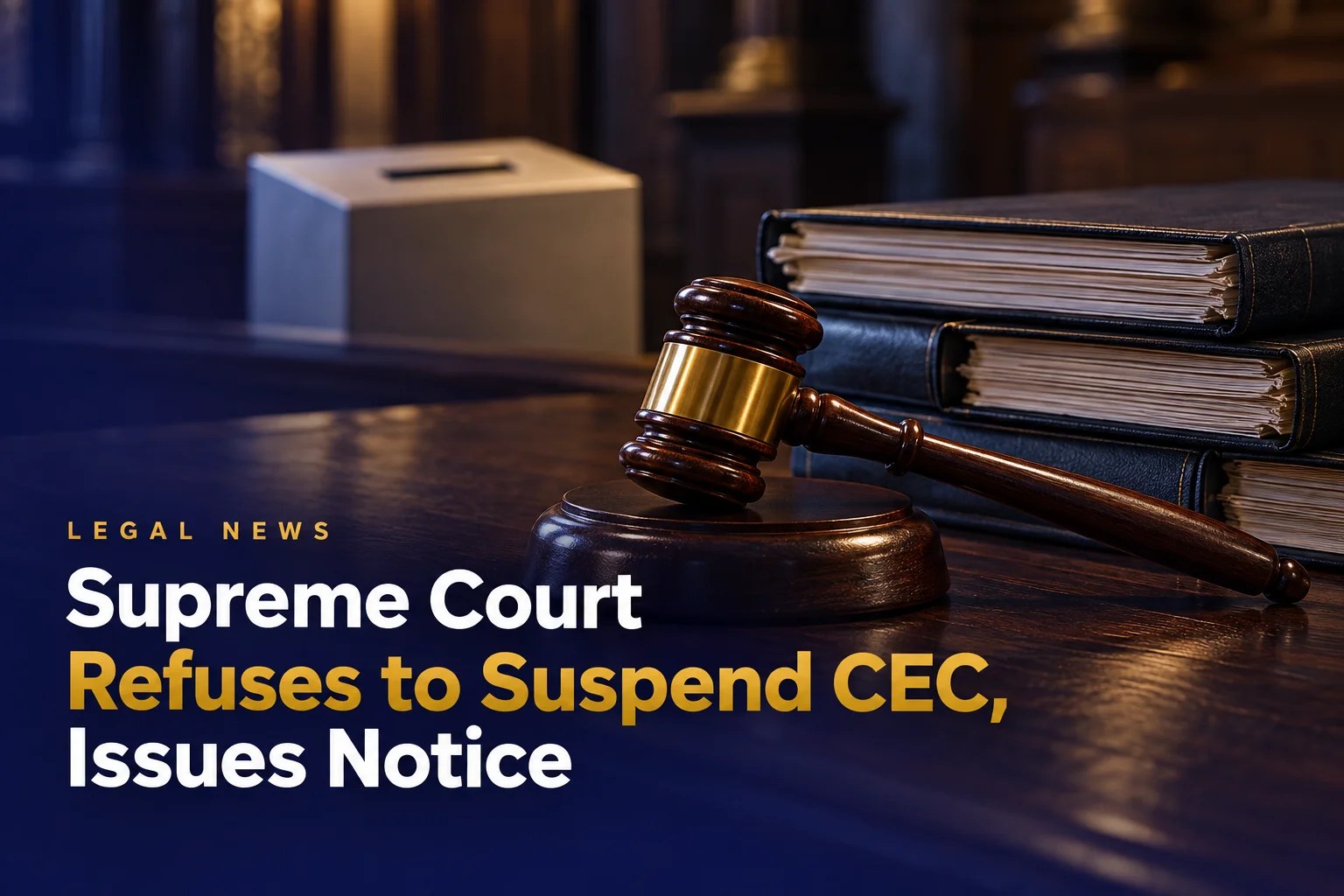 Supreme Court Refuses to Suspend CEC Gyanesh Kumar Ex Parte, Issues Notice on Pleas Challenging ECI Decisions