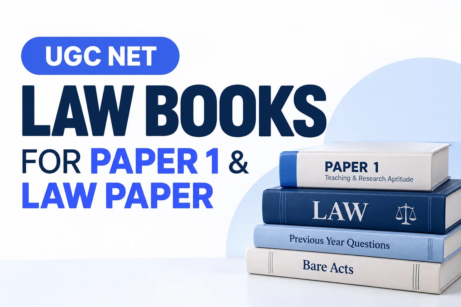 UGC NET Law Books: Best Books for Paper 1 and Law Paper