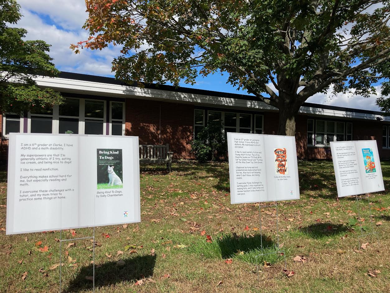 Testimonials from students as part of the Dyslexia and ADHD Storywalk.