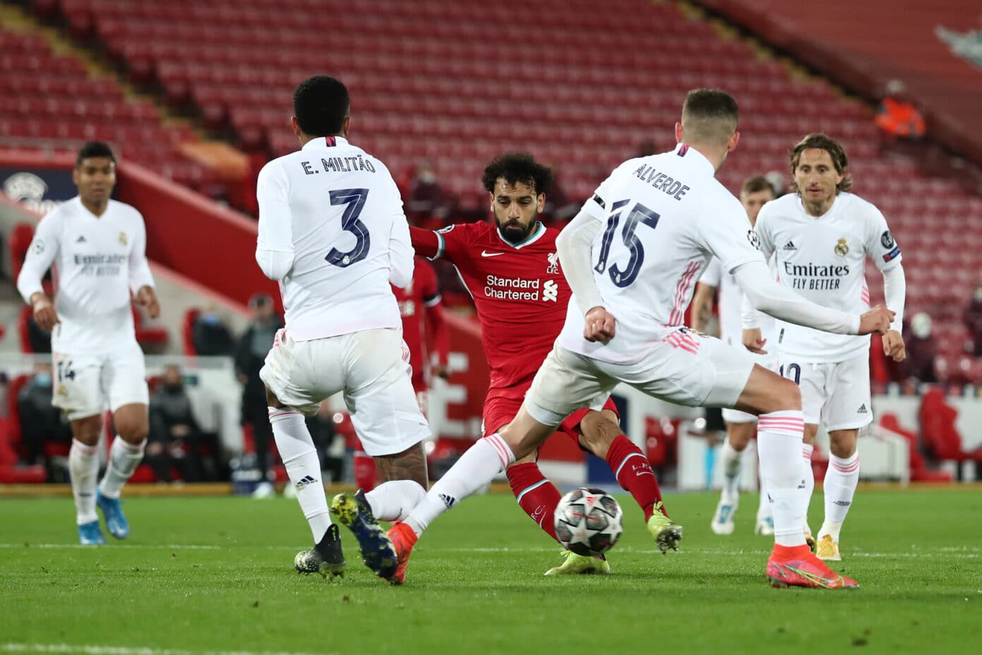 Liverpool will be desperate to avenge their defeat against madrid in the 2018 final, when mohamed salah was forced off with injury before gareth . Liverpool 0 0 Real Madrid 1 3 Agg As It Happened And Reaction Lfc Globe