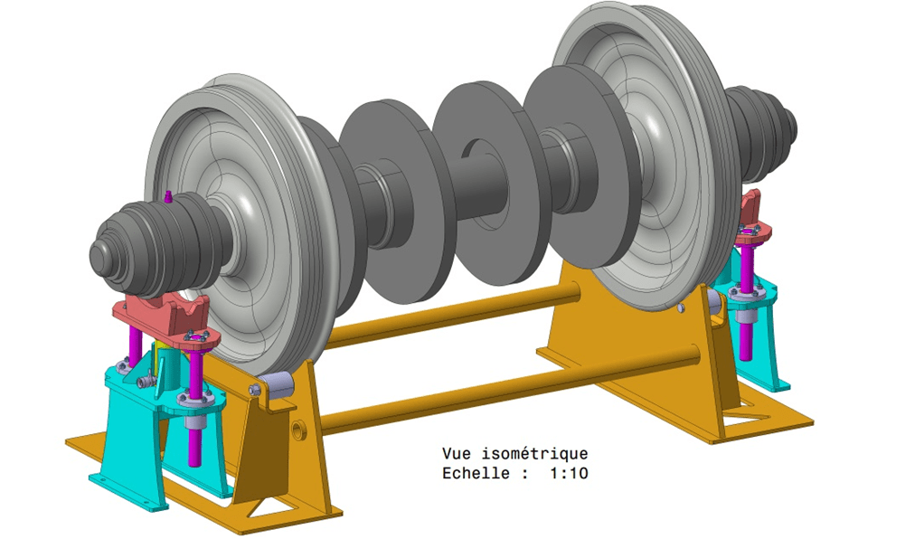 Praticable de préparation Essieux Porteur RAME_LGV