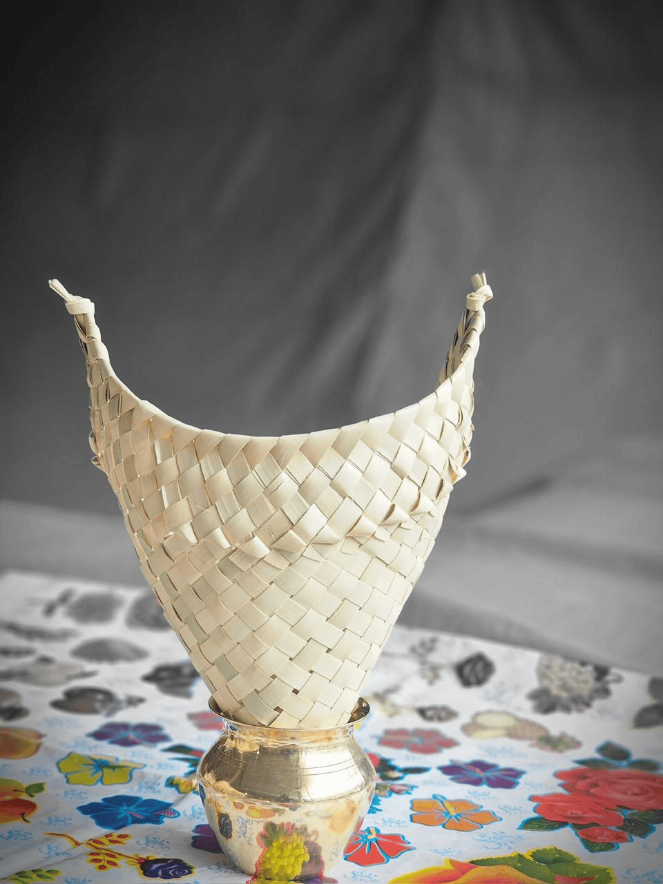 Traditional Palmyra leaf steamer