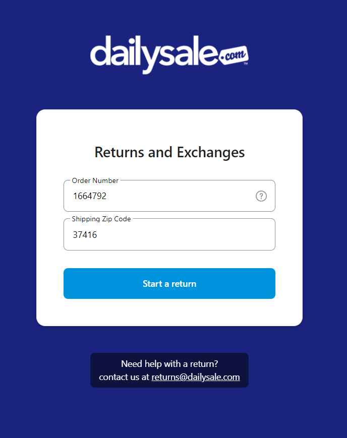 How to return my order?