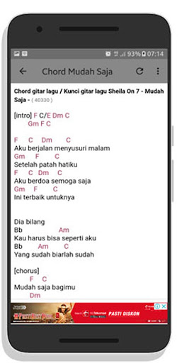 Aku berjalan am g menyusuri malam dm c g setelah patah hatiku. Chord Gitar Sheila On 7 Terlengkap 1 0 Apk Download Com Berkahandroidjaya Chordgitarsheilaon7 Apk Free