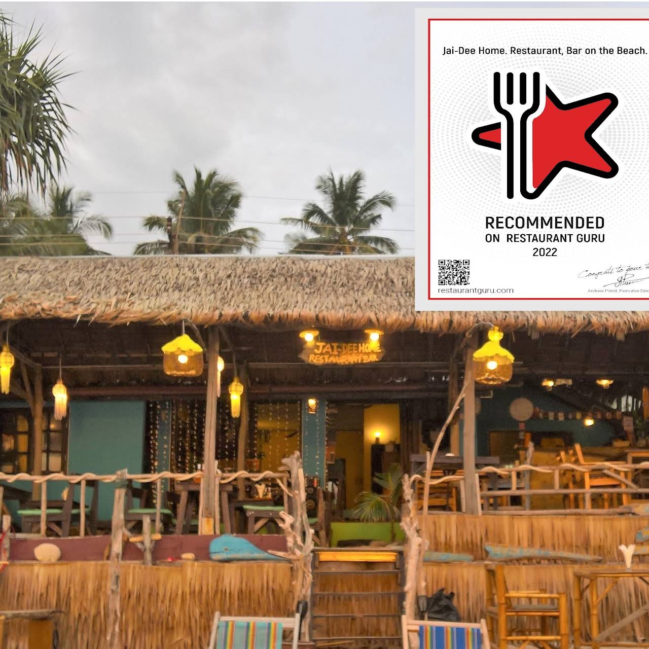 Jai-Dee Home. Restaurant, Bar on the Beach. - Restaurant in Ko Lanta Yai