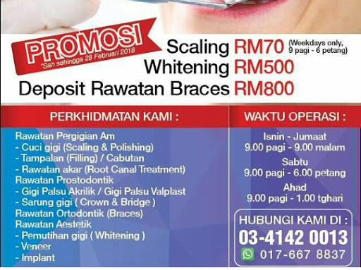 Klinik gigi murah sungai buloh. Klinik Pergigian Angkasa Sri Rampai Dental Surgeon In Sri Rampai Setapak