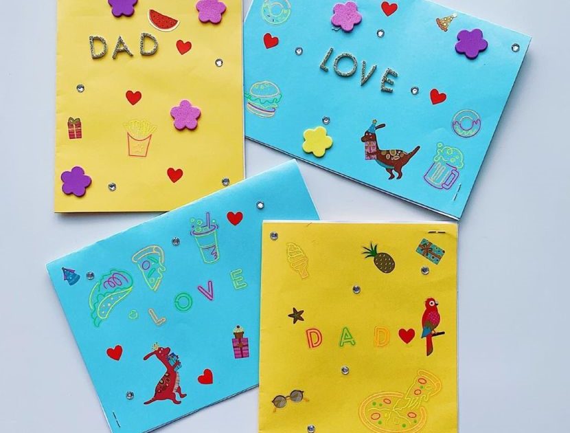Diy kad hari bapa tema google from famf tower paper craft projects greeting cards handmade diy source: Kad Raya Kreatif Kanak Kanak