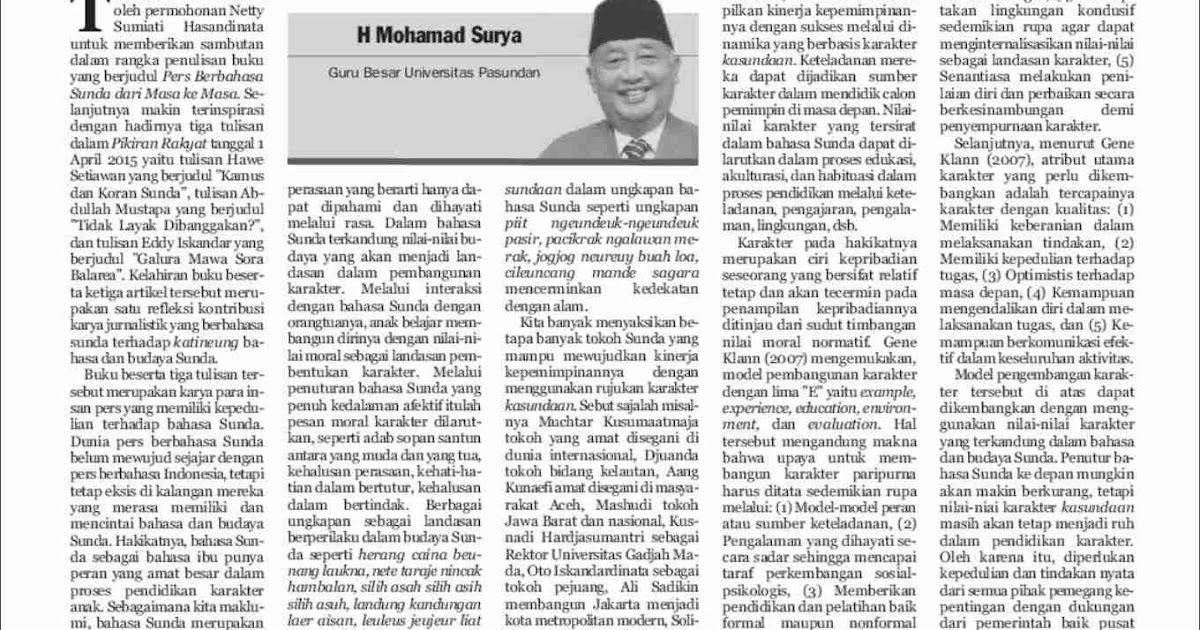 Kamus indonesia inggris author nature. Contoh Artikel Tentang Pendidikan Dalam Bahasa Sunda - Barisan Contoh