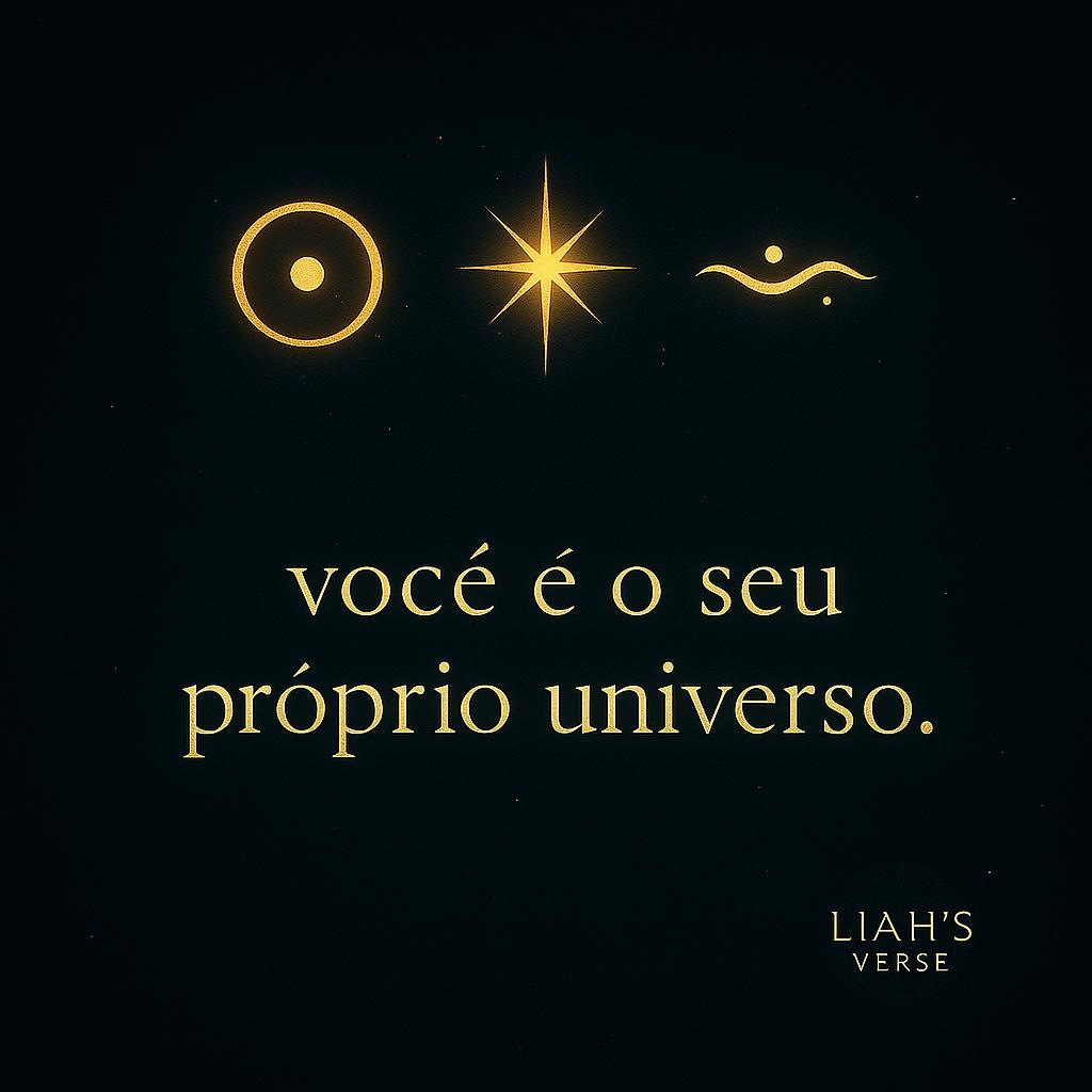 Frase escrita em Lumariano — linguagem desenvolvida para o universo LORON