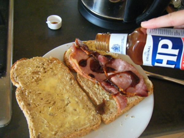 bacon and mushroom pancakes in a cheese sauce ingredients: Hp Brown Sauce Too Much Of A Wanderer