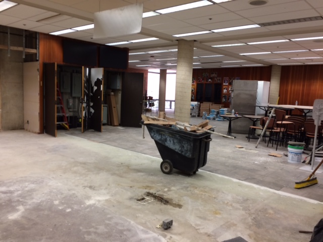 Construction work for Starbucks