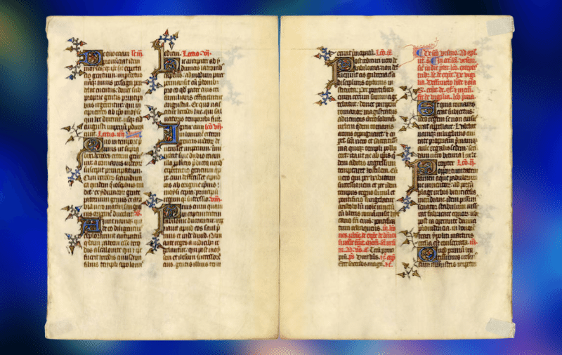 Manuscript Leaves - Book of Hours
