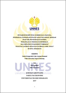 Menurut dia pelaporan zakat yang baik oleh lembaga zakat merupakan suatu tanda profesionalisme. Pengaruh Kompetensi Sumber Daya Manusia Penerapan Standar Akuntansi Zakat Dan Infak Sedekah Psak 109 Pengendalian Intern Pemanfaatan Teknologi Informasi Dan Employee Engagement Terhadap Kualitas Laporan Keuangan Lembaga Amil Zakat Di Kota Semarang