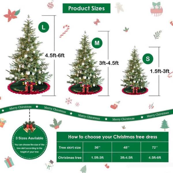 Christmas Tree Quilted Tree Skirt Feel the Magic of the Holidays Without Worry Christmas Tree Quilted Tree Skirt Feel the Magic of the Holidays Without Worry