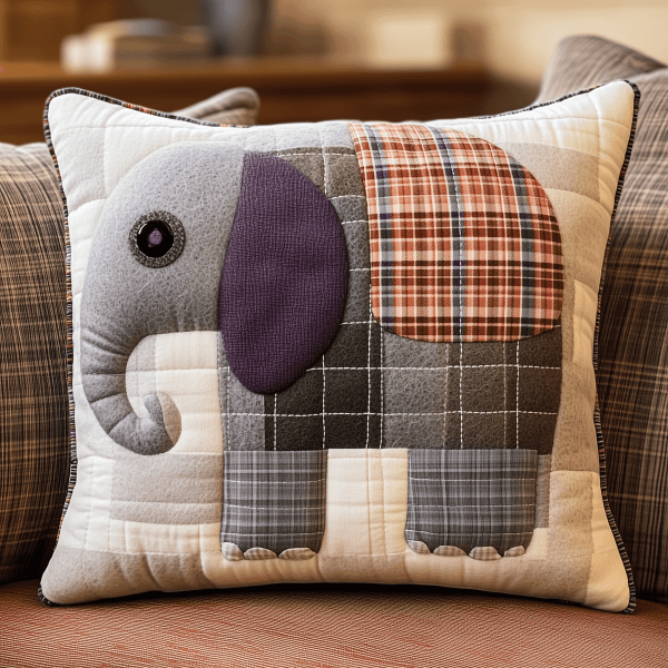 Elephant Patchwork Quilted Pillow Case Transform Your Bed with Pillow Cases That Impress Elephant Patchwork Quilted Pillow Case Transform Your Bed with Pillow Cases That Impress