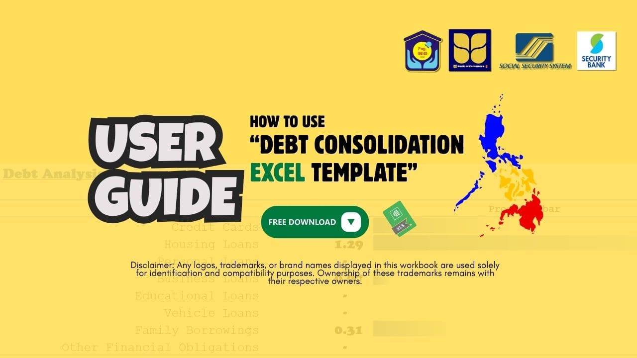 User Guide of Debt Consolidation Excel Template