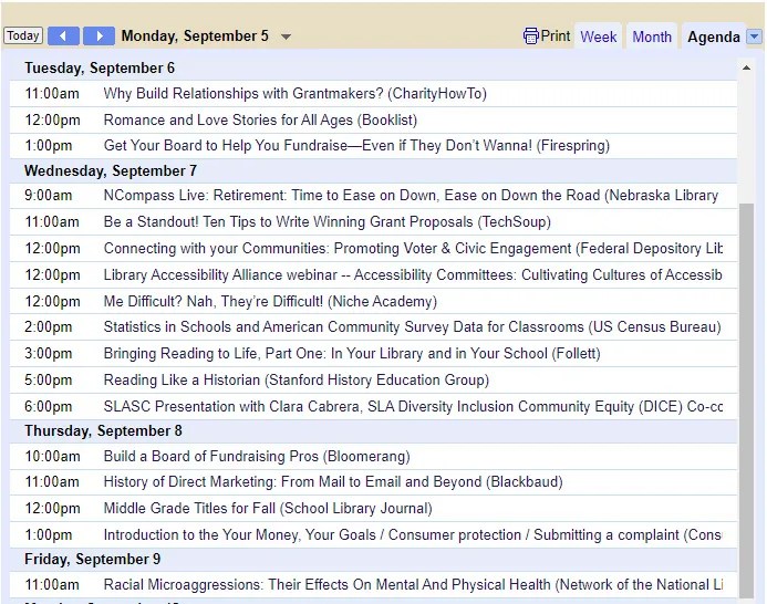 Free Continuing Education Events for the Week of September 5 | Wyoming State Library Free Continuing Education Events for the Week of September 5 | Wyoming State Library