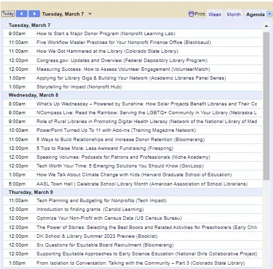 Free Continuing Education Events for March 7-12 | Wyoming State Library Free Continuing Education Events for March 7-12 | Wyoming State Library