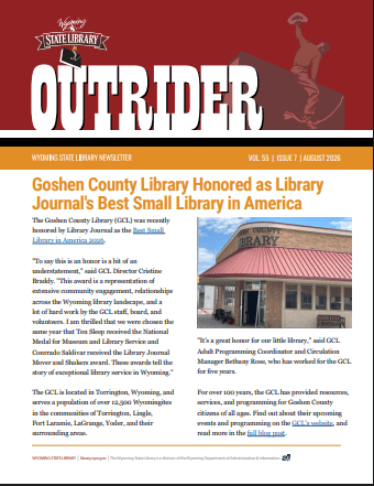 August Outrider Now Available