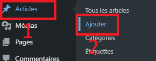 WordPress : ajouter un article