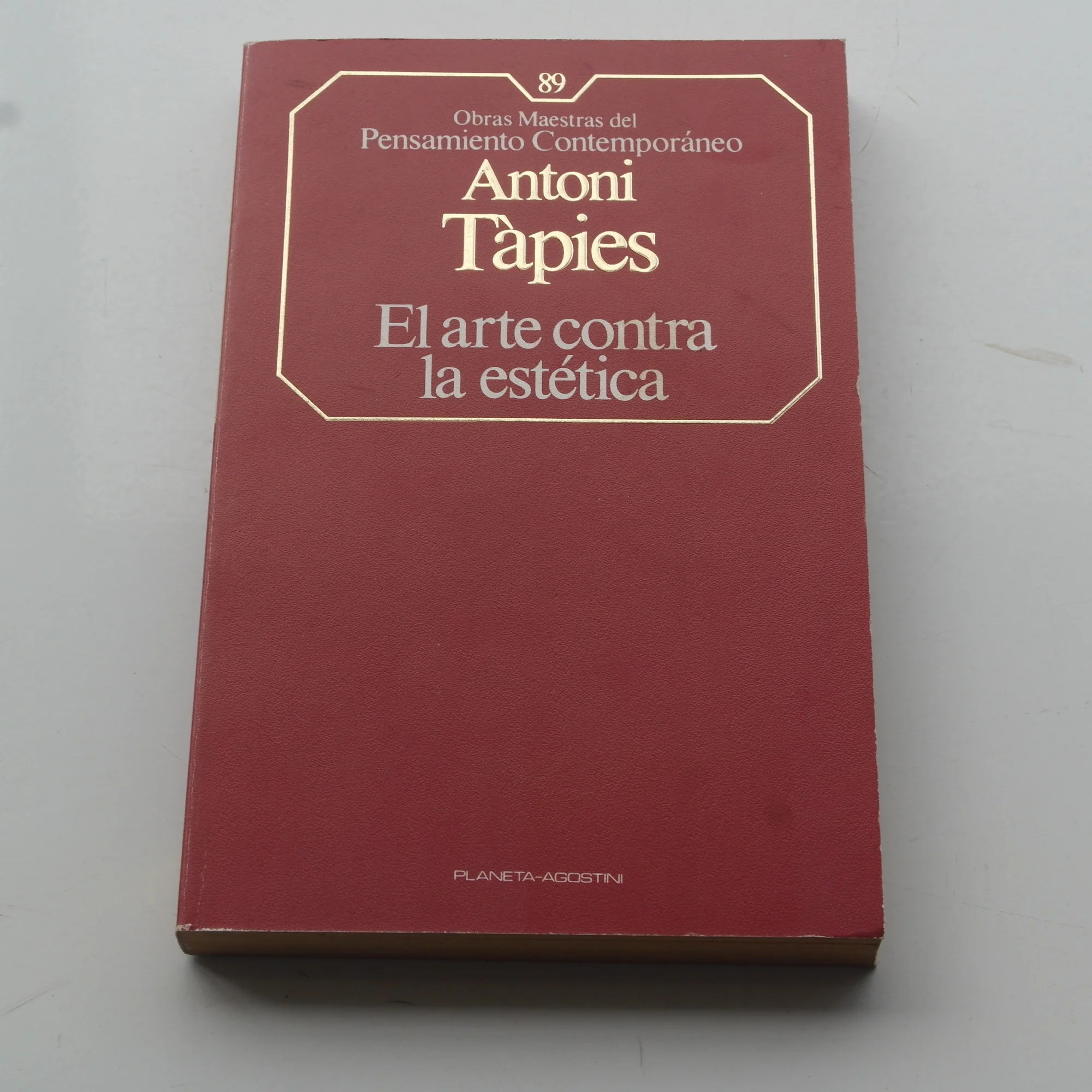 El arte contra la estética