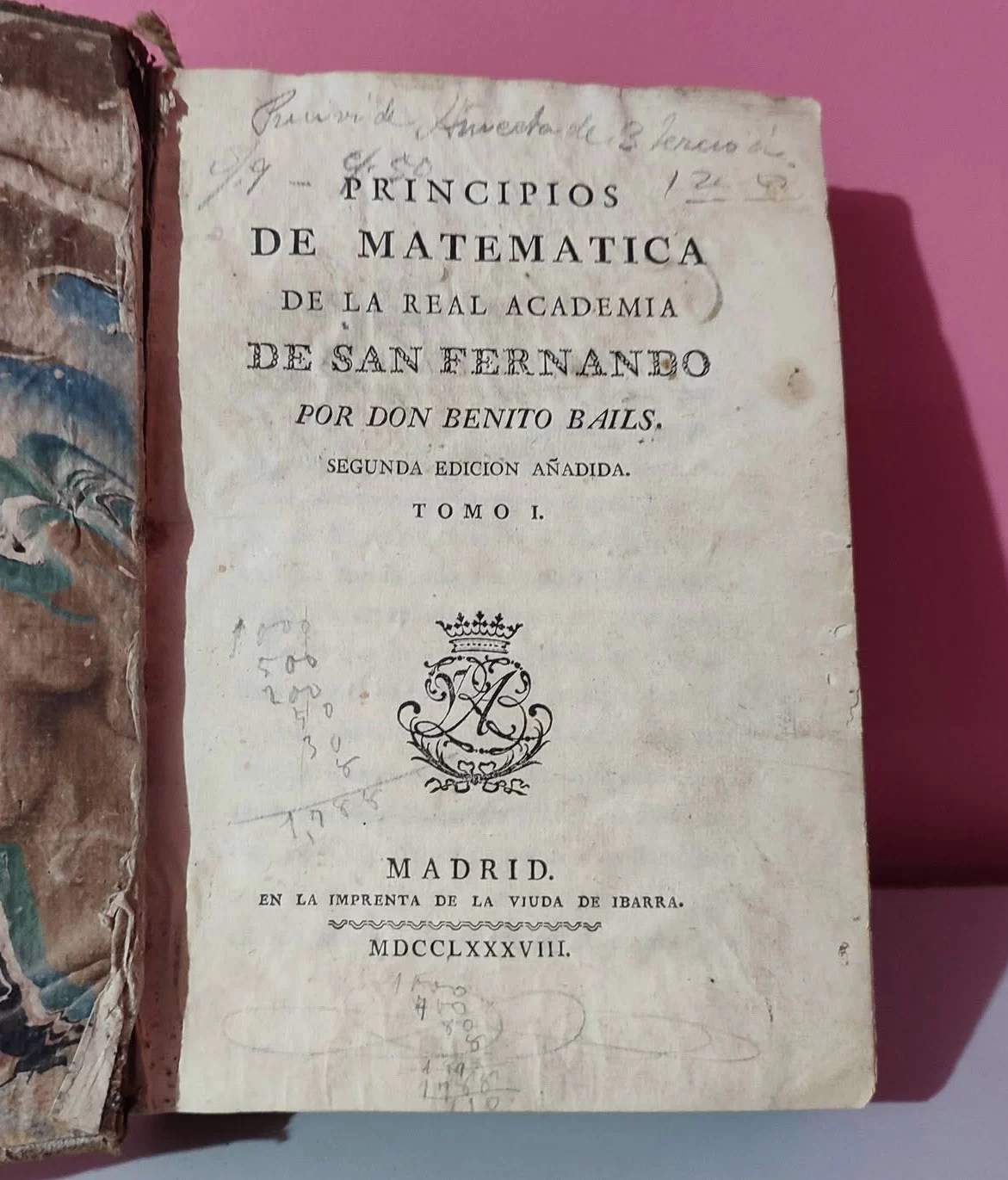 Principios de matemática de la real academia de San Fernando