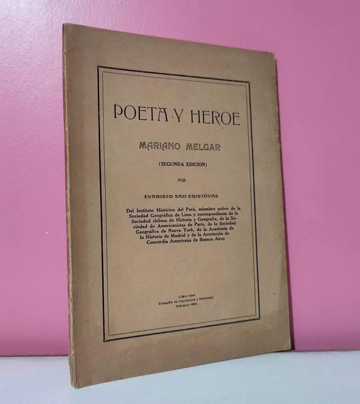 Poeta y héroe Mariano Melgar