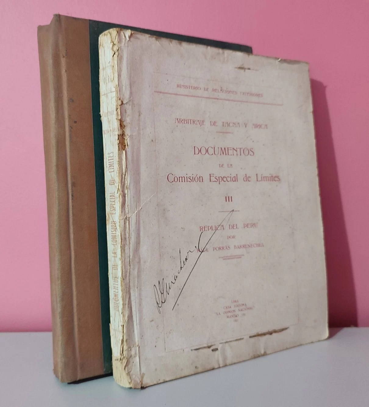 Documentos de la Comisión Especial de Límites / Arbitraje de Tacna y Arica