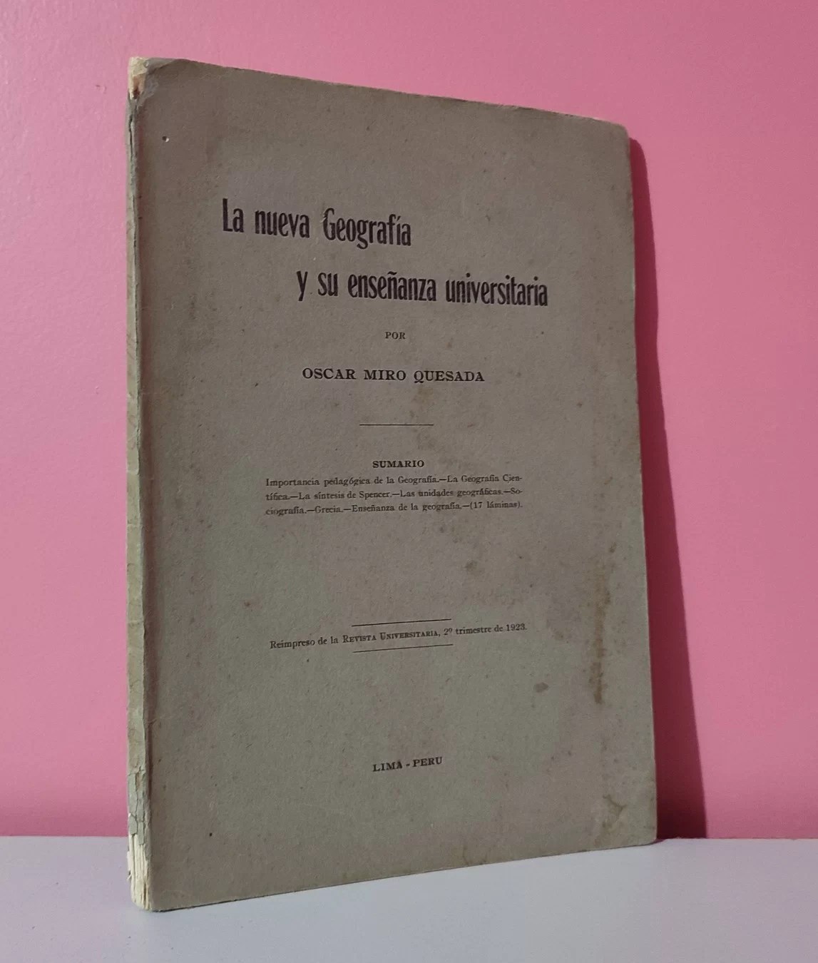 La nueva geografía y su enseñanza universitaria