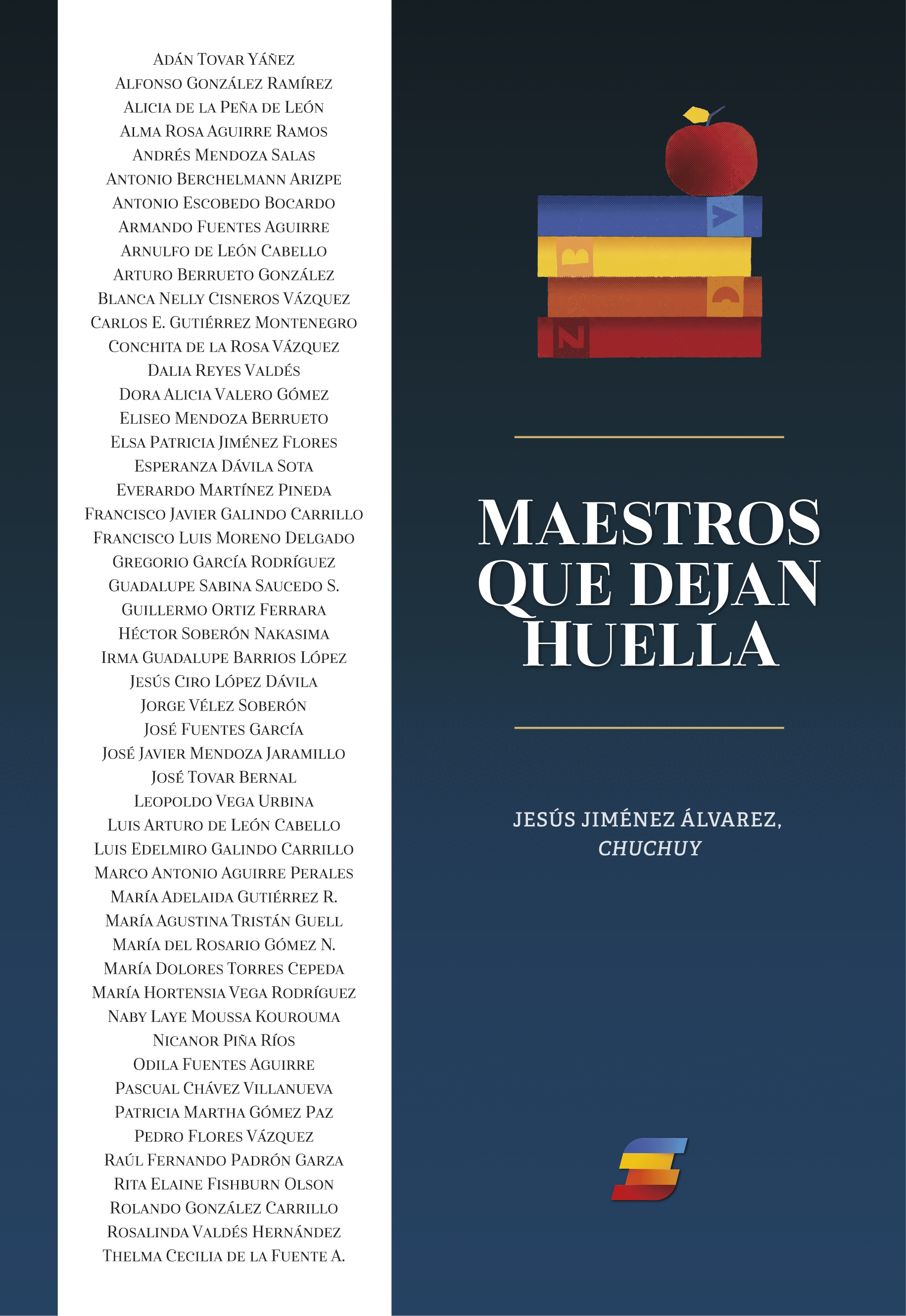 Portada del libro Maestros que dejan huella, de Jesús Jiménez Álvarez