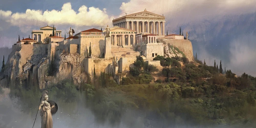 Pháo đài Acropolis thành Athen