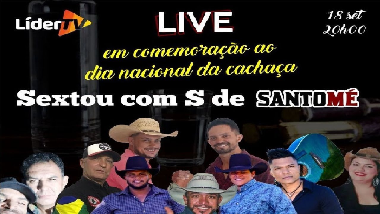 Live da Cachaça Santomé | #FiqueEmCasa e #CanteComigo