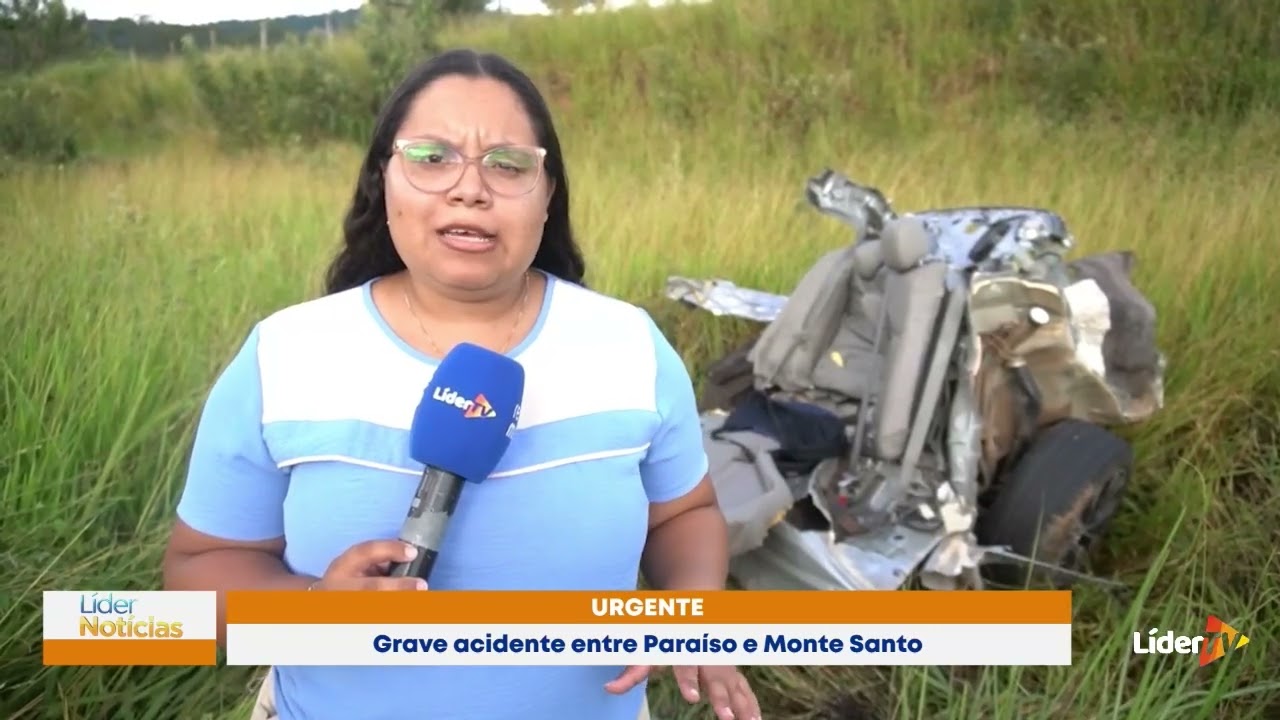 URGENTE: Grave acidente é registrado entre Paraíso e Monte Santo