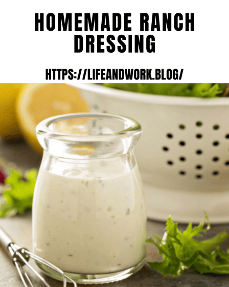 Recipe - Homemade Ranch Dressing