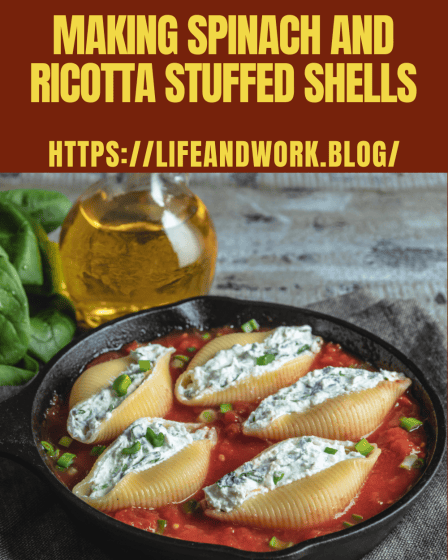 Cooking - Making Spinach And Ricotta Stuffed Shells