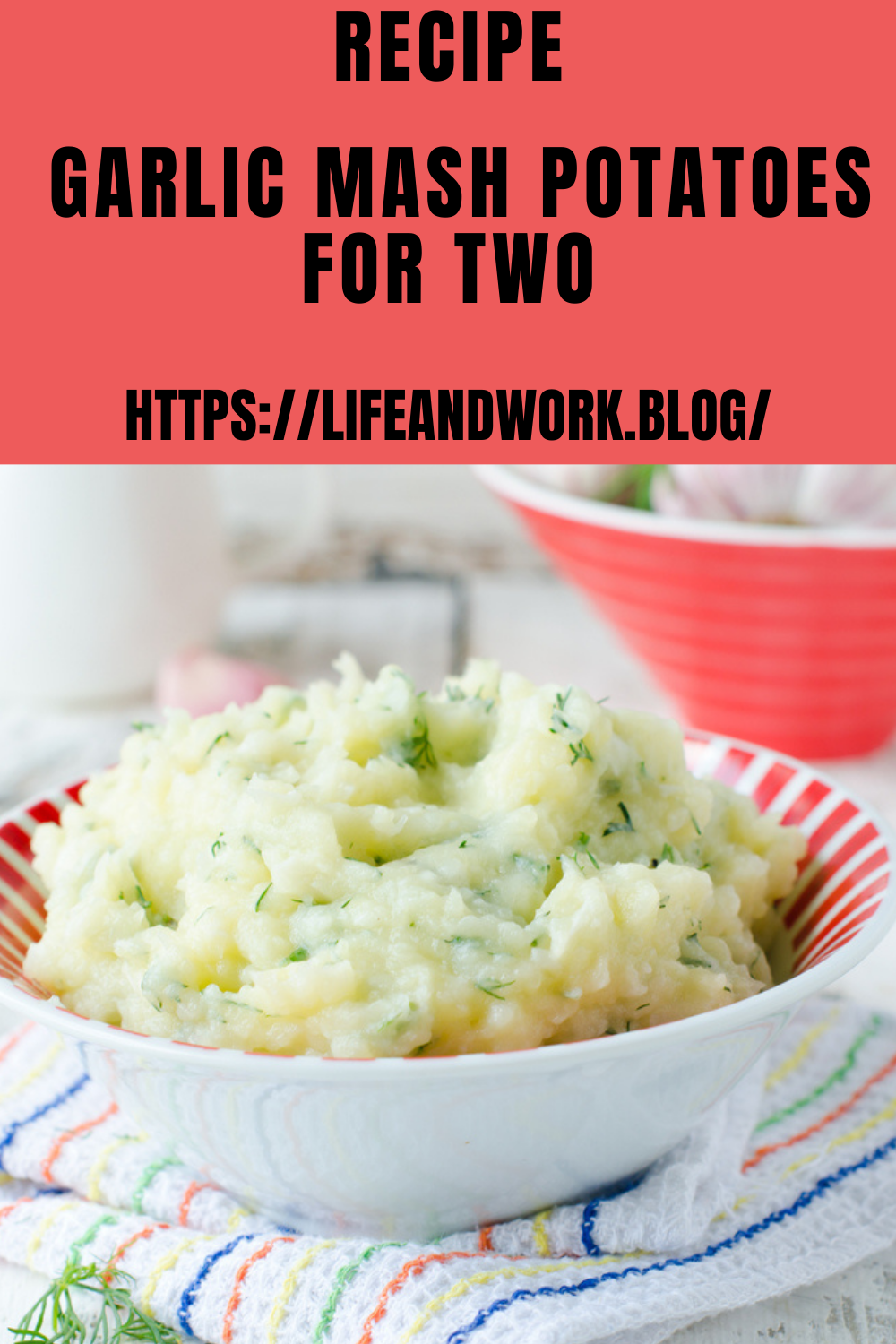 Garlic Mash Potatoes For Two