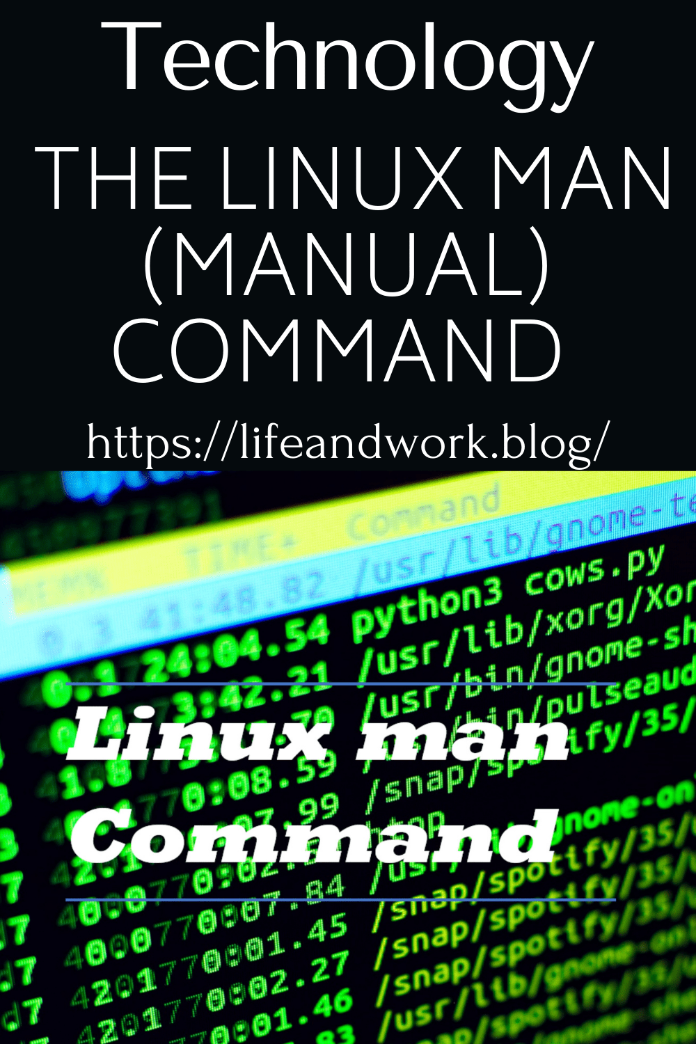 The Linux man (manual) Command
